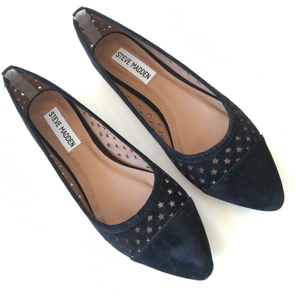 Steve Madden Shoes - NEW STEVE MADDEN black suede leather ballet flats